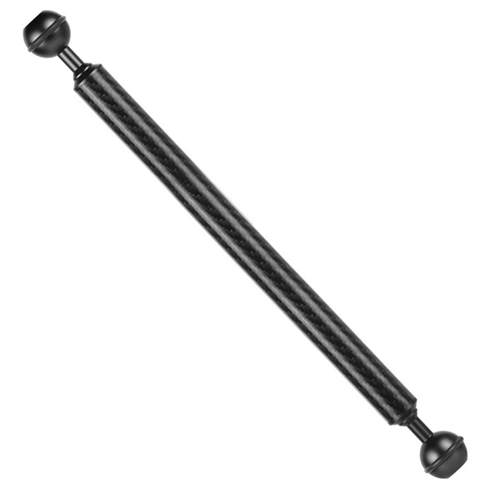 KF33 11-inch 20mm Ultralight Carbon Fiber Underwater Buoyancy Arm for Camera Diving Tray Video Light - Black