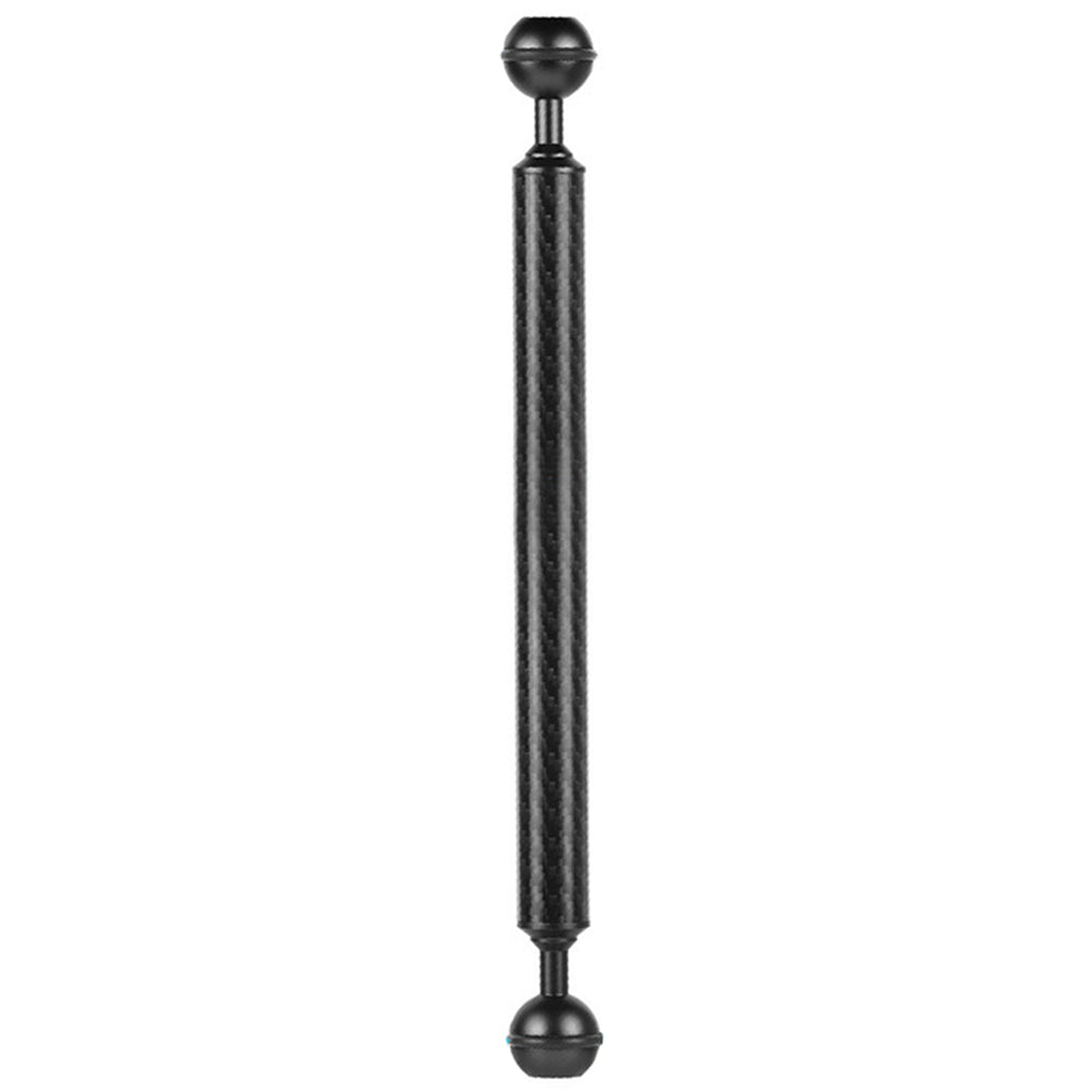 KF33 11-inch 20mm Ultralight Carbon Fiber Underwater Buoyancy Arm for Camera Diving Tray Video Light - Black