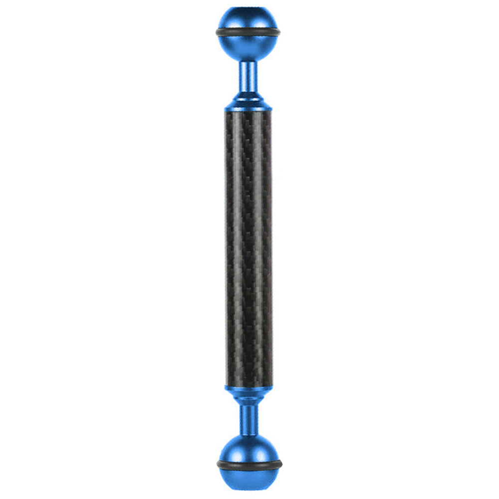 KF33 7-inch 20mm Ultralight Carbon Fiber Dual Ball Head Buoyancy Arm Camera Underwater Photography Accessory Video Light Extension Arm - Blue