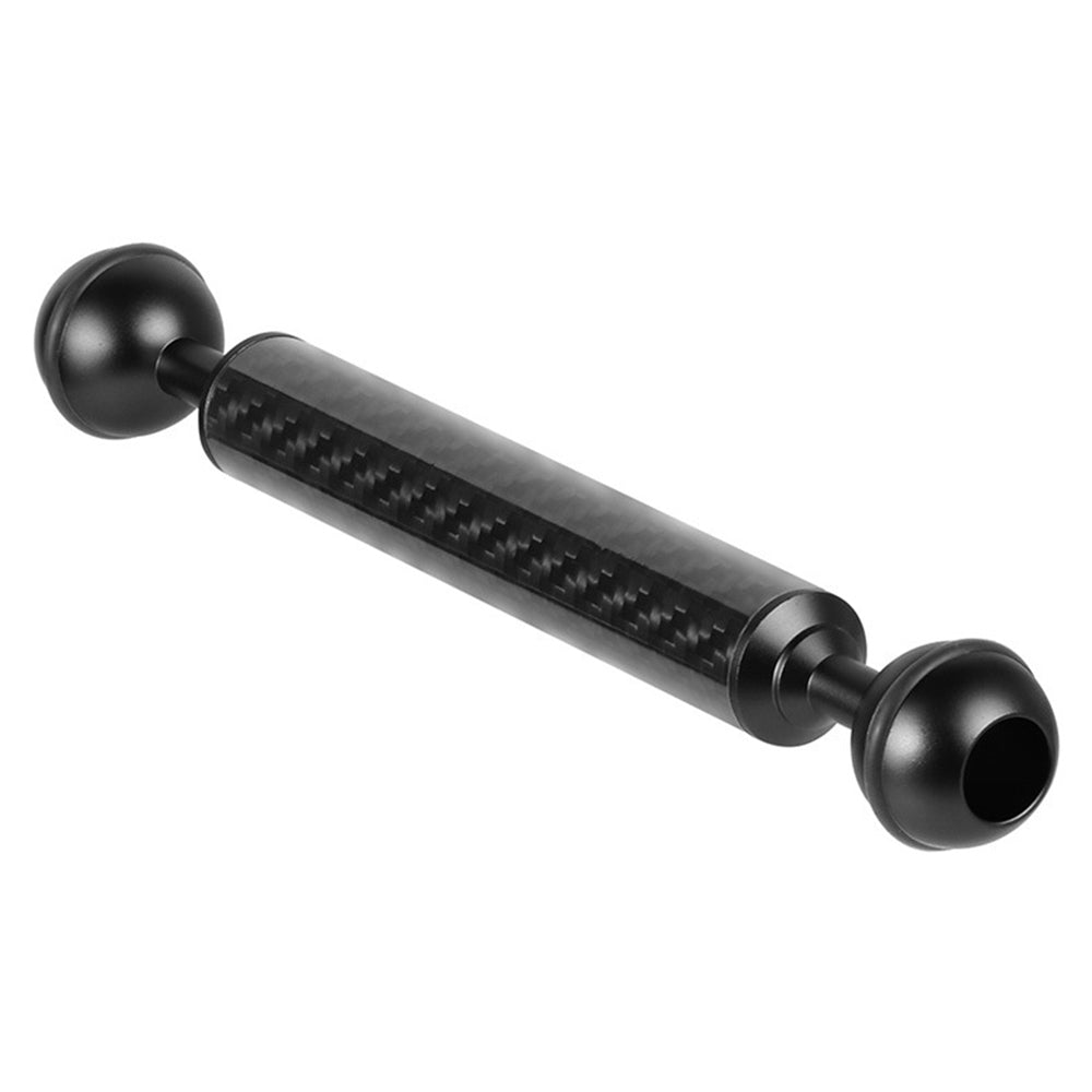 KF33 6-inch 20mm Carbon Fiber Dual Ball Head Float Buoyancy Arm Camera Underwater Photography Fill Light Extension Arm - Black