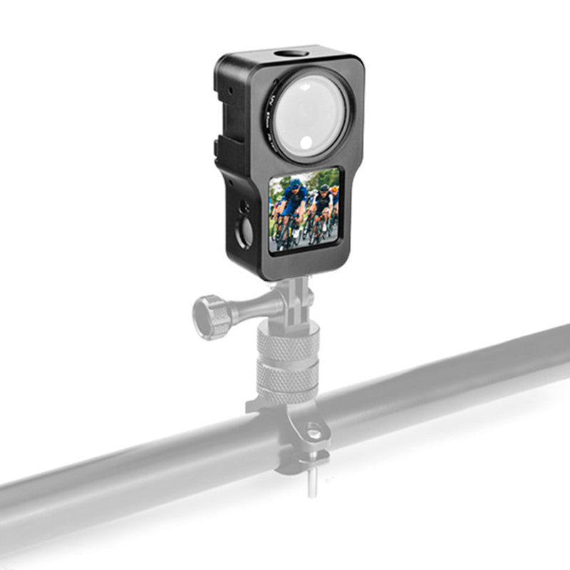 F45652 For DJI Action 2 Aluminum Alloy Frame Cage Heat-Dissipated Protective Housing Frame - Titanium Grey