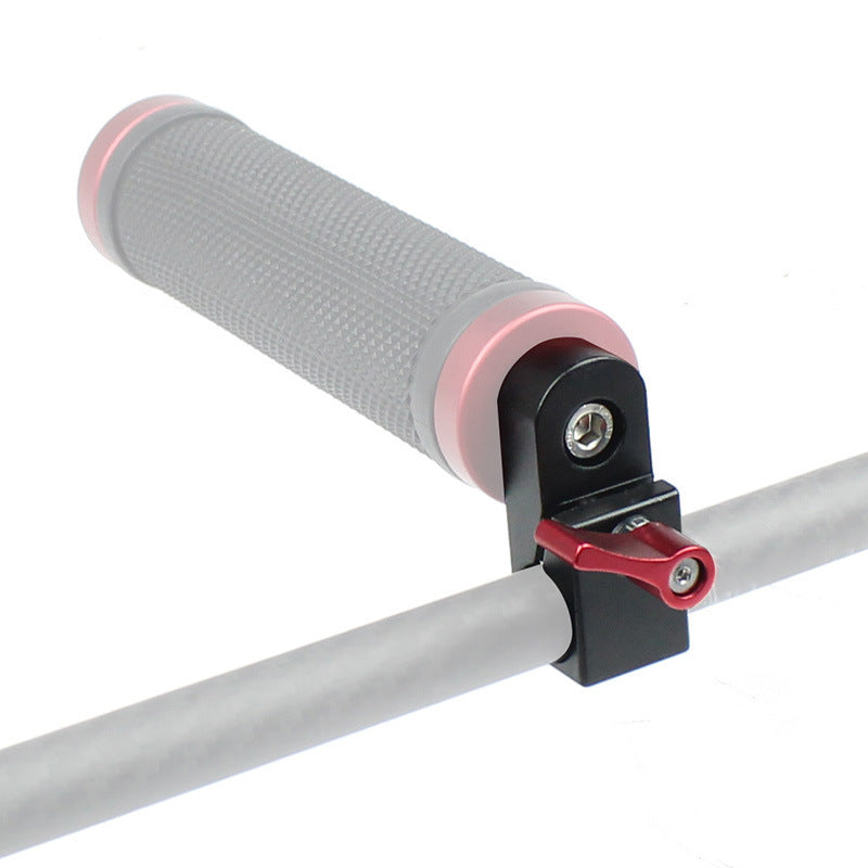 F42850 Single Hole 15mm Rail Clamp Mount Rod Holder Camera Rig Rod Extension System Accessories - Blue