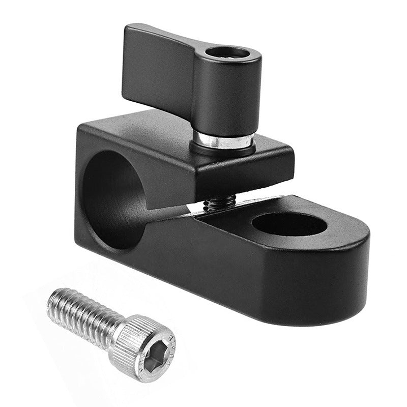 F42850 Single Hole 15mm Rail Clamp Mount Rod Holder Camera Rig Rod Extension System Accessories - Blue