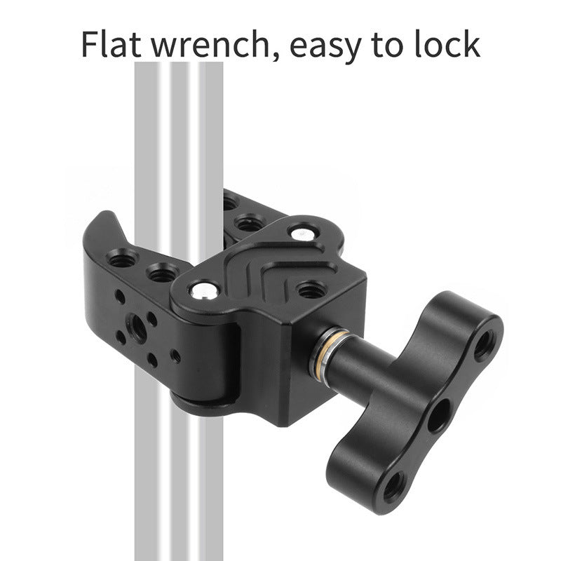 F41258 50mm Clamping Crab Claw Clip Mount Adapter Holder Clamp for Magic Arm Fill Light Monitor