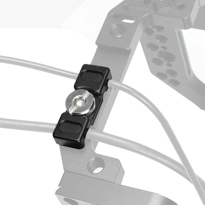 F33193 Aluminum Alloy Cable Clamp Wire Clip Mount for DSLR Camera Video Cage/Gimbal Stabilizer/Camera Handle Grip