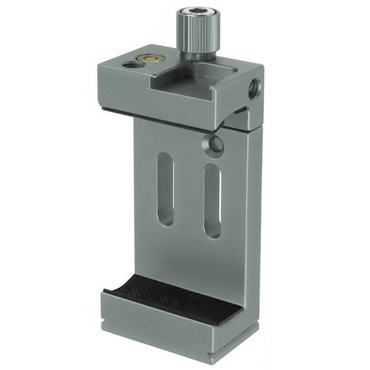 KF38853 Dual Cold Shoe Phone Holder Bracket Clip Mount Adapter for Tripod Mic Fill Light - Titanium Grey