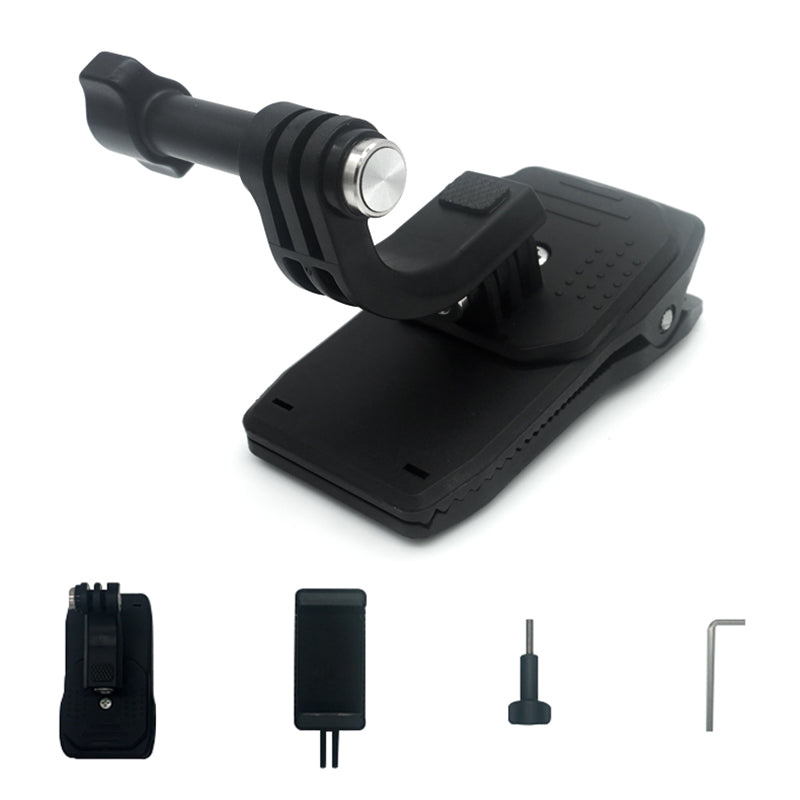 UURIG PH-04 Backpack Strap Clip Mount for GoPro/DJI Action/Insta360 Multifunctional Rotating Shoulder Bag Quick Release Clamp Action Camera Accessories