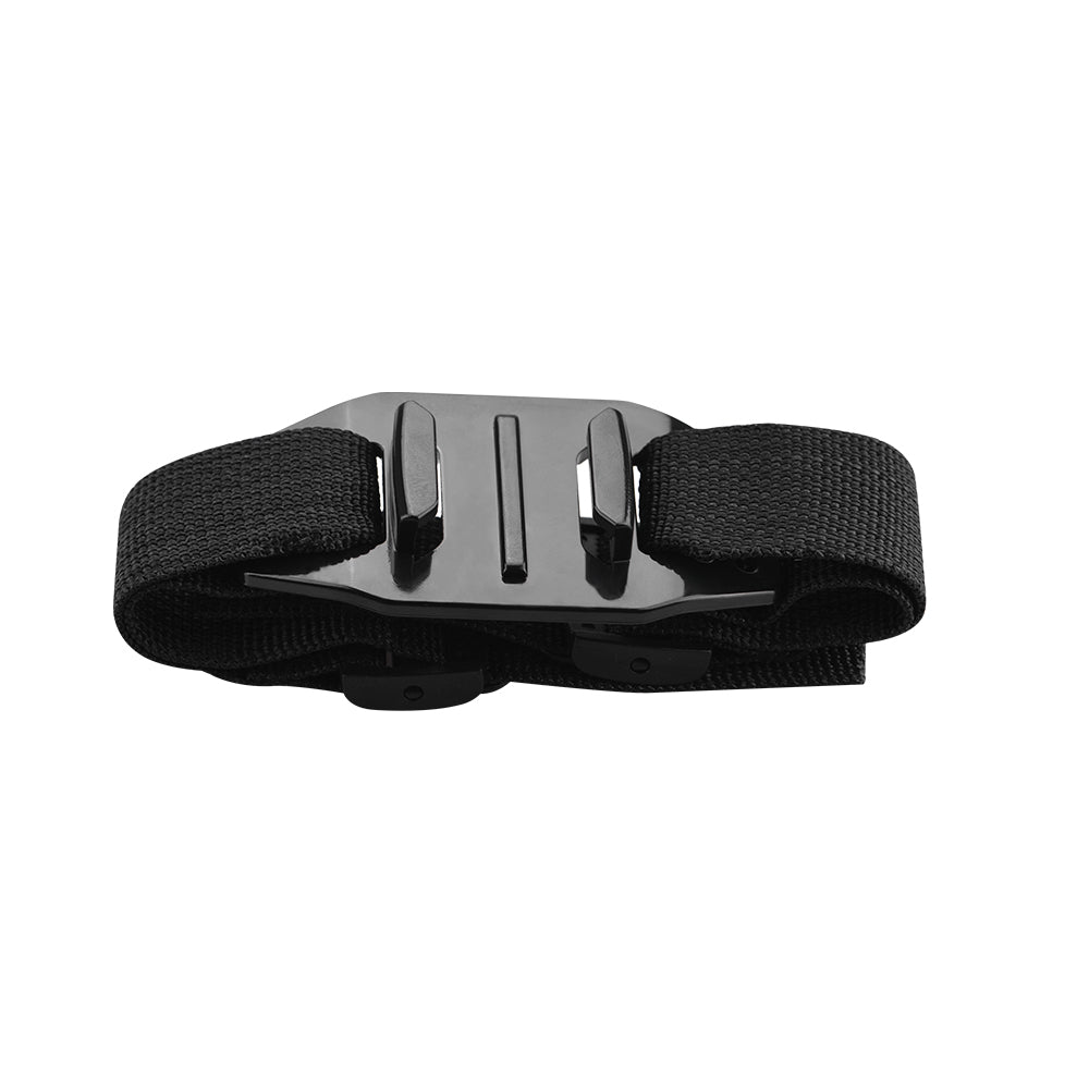 DJI-9025 Bicycle Helmet Strap Adjustable Headband Mounting Adapter with Long Screw for GoPro 10 / 9 / 8 / 7 / 6 / 5 / Osmo Action / Insta360 ONE R