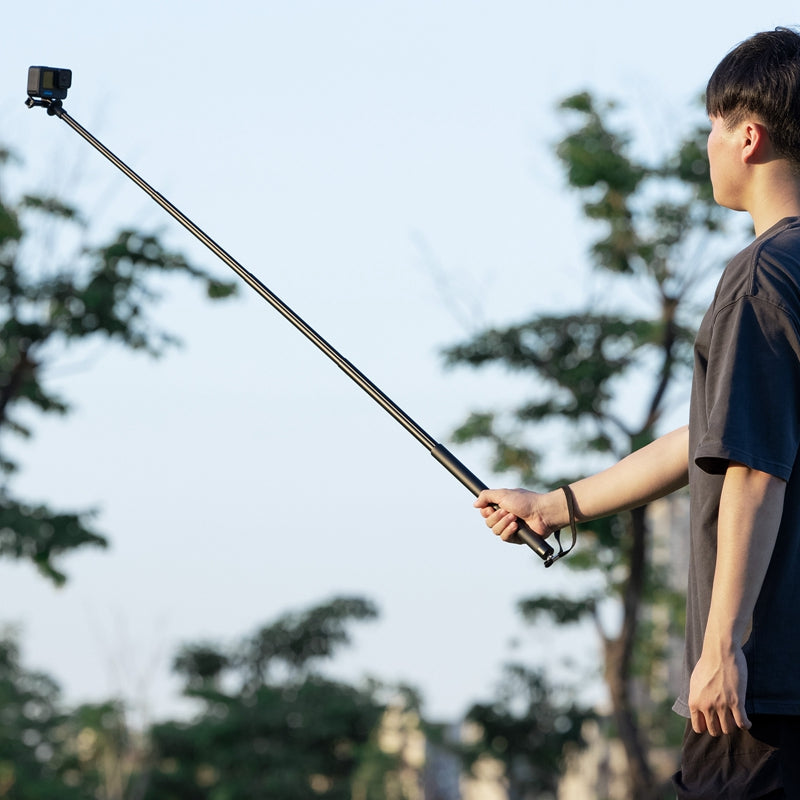Uniqkart 3031 MT-57 Lightweight 81cm Selfie Pole Aluminum Alloy Extendable Selfie Stick Compatible with 1 / 4 Inch Thread Tripod for Action Camera