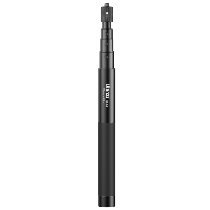 Uniqkart 3031 MT-57 Lightweight 81cm Selfie Pole Aluminum Alloy Extendable Selfie Stick Compatible with 1 / 4 Inch Thread Tripod for Action Camera