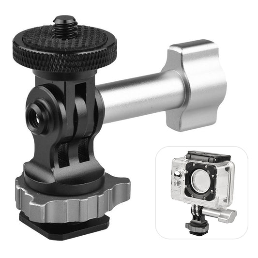 GH14 Action Camera Universal 1 / 4inch Full Metal Cold Shoe Hot Shoe Quick Release Clamp Adapter Base for GoPro 10 / 9 / 8 / 7