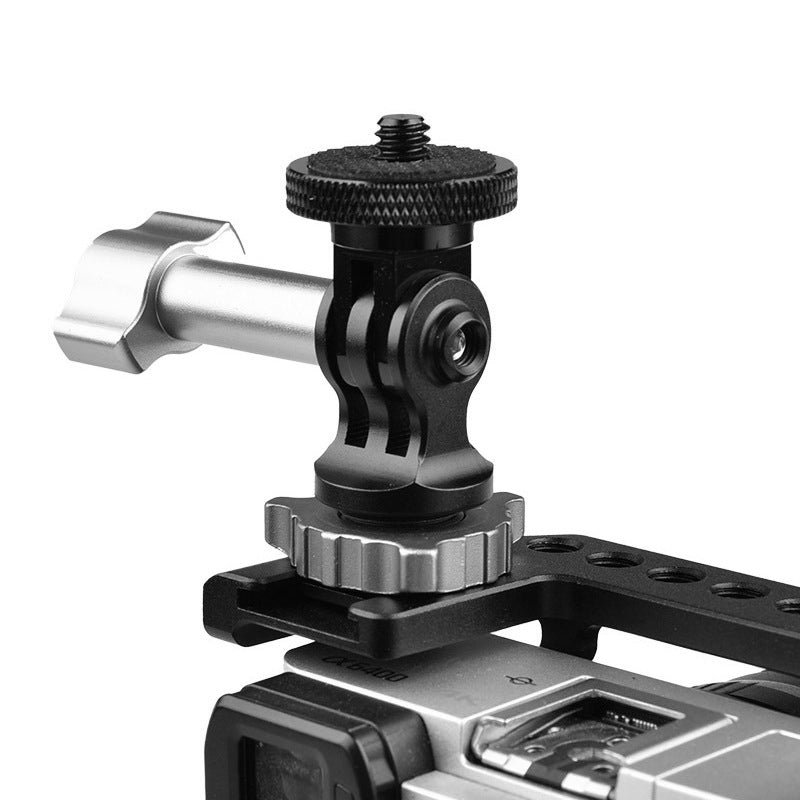 GH14 Action Camera Universal 1 / 4inch Full Metal Cold Shoe Hot Shoe Quick Release Clamp Adapter Base for GoPro 10 / 9 / 8 / 7