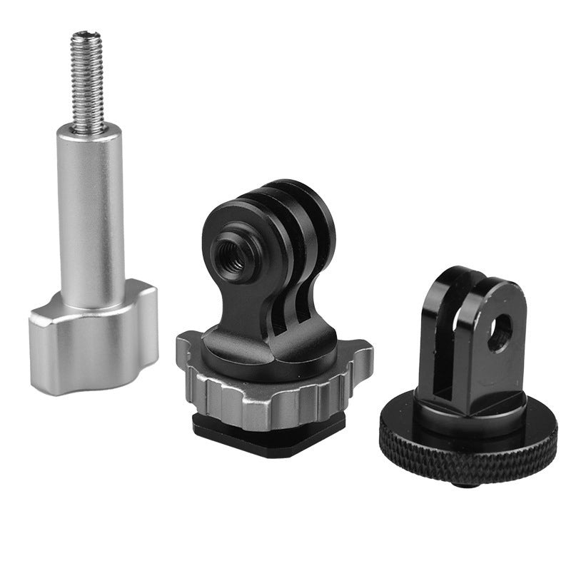 GH14 Action Camera Universal 1 / 4inch Full Metal Cold Shoe Hot Shoe Quick Release Clamp Adapter Base for GoPro 10 / 9 / 8 / 7