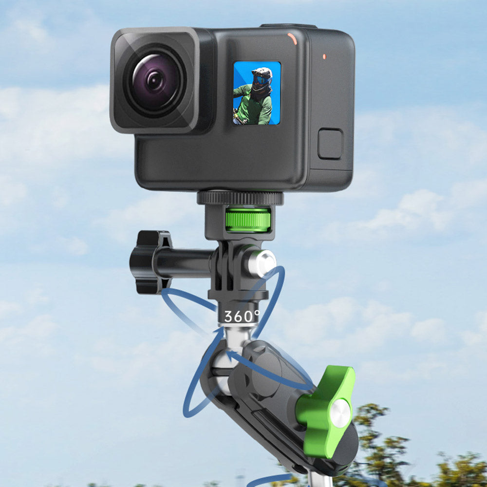For GoPro Action Sport Camera Motorcycle Bicycle Handlebar Mount Bracket Aluminum Alloy Camera Holder - UBA-C1