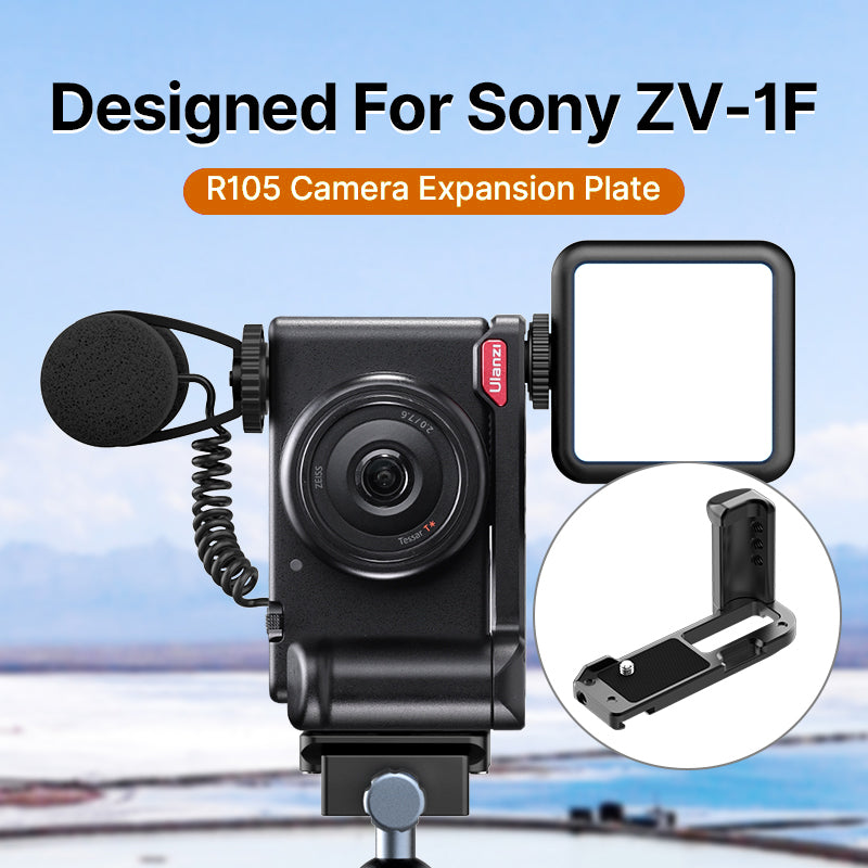 ULANZI R105 For Sony ZV-1F Aluminum Alloy Camera Expansion Plate with 8 1 / 4&quot; Screw Holes