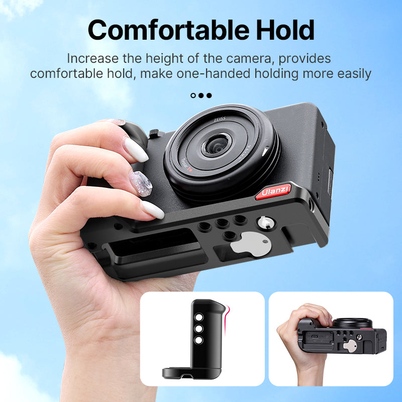 ULANZI R105 For Sony ZV-1F Aluminum Alloy Camera Expansion Plate with 8 1 / 4&quot; Screw Holes