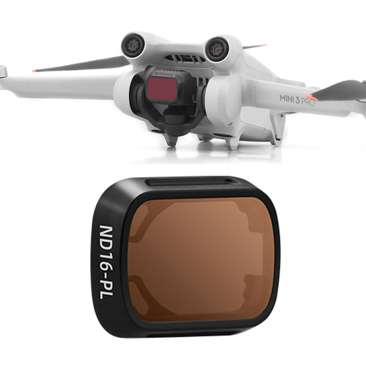 BRDRC For DJI Mini 3 Pro UV / CPL / ND Filter Plastic+Optical Glass Drone Camera Lens Filter - ND16-PL