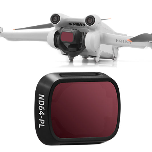 BRDRC For DJI Mini 3 Pro UV / CPL / ND Filter Plastic+Optical Glass Drone Camera Lens Filter - ND64-PL