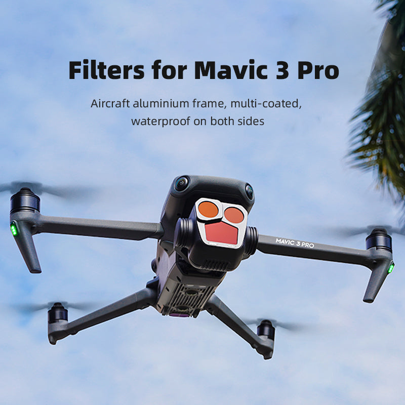 BRDRC For DJI Mavic 3 Pro Multi-layer Nano-coating Optical Glass Filter with Aluminium Frame - UV Filter