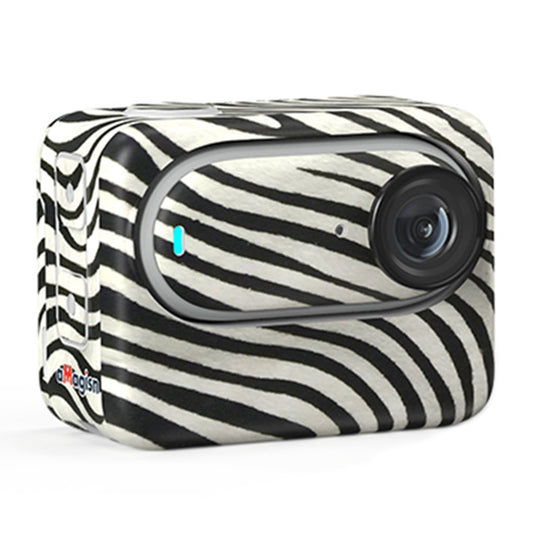 Uniqkart For Insta360 GO 3 Adhesive Pattern Design Sticker Decoration Camera Body Protector Sticky Paper Decor - Zebra