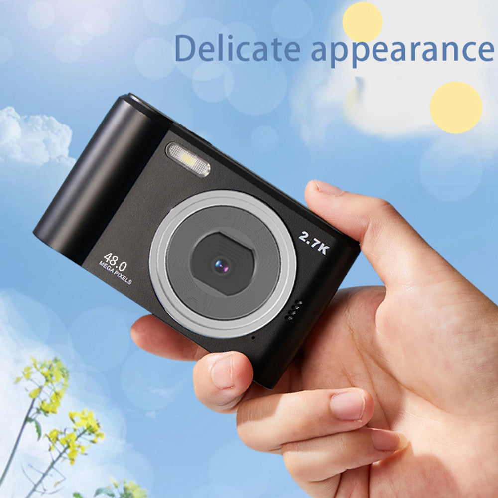 M2 Small HD Digital Camera 2.4 inch IPS Screen Portable Camera Support TF Card for Beginners - Blue