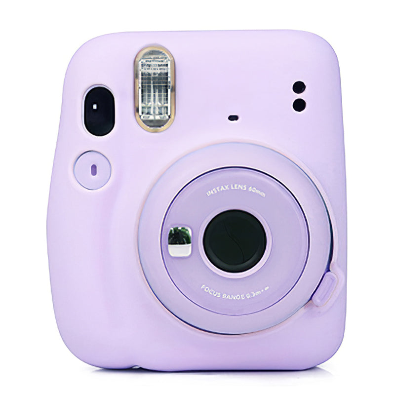 Silicone Camera Case for Instax Mini 11 Portable Protective Cover - Purple