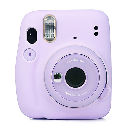Silicone Camera Case for Instax Mini 11 Portable Protective Cover - Purple