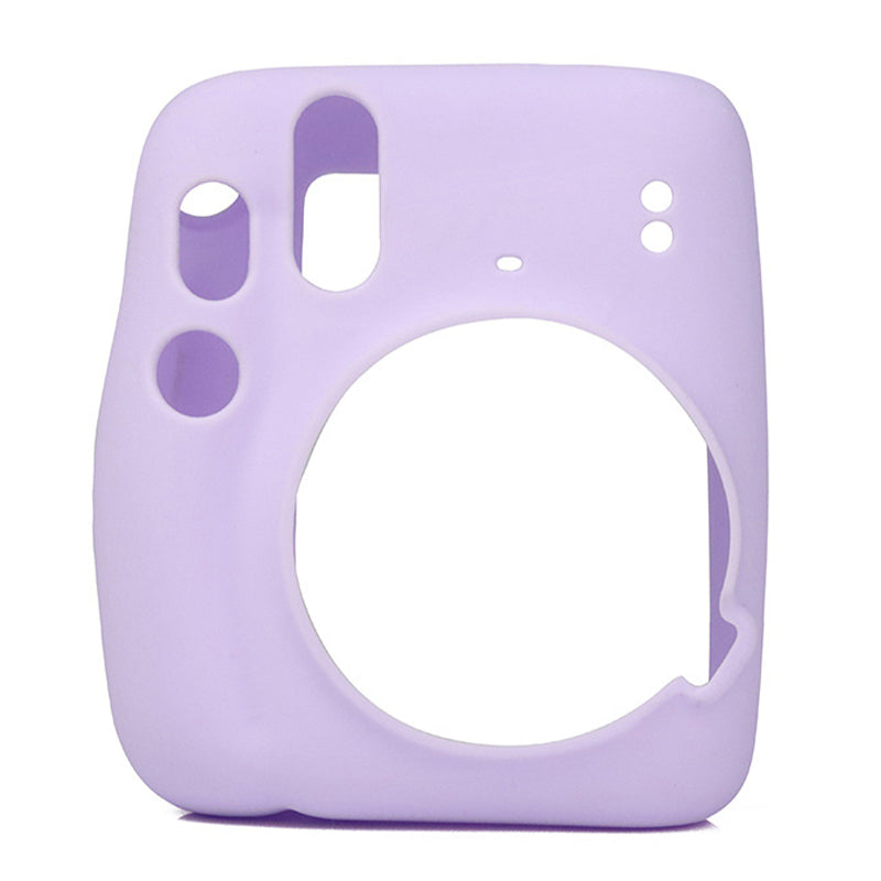 Silicone Camera Case for Instax Mini 11 Portable Protective Cover - Purple