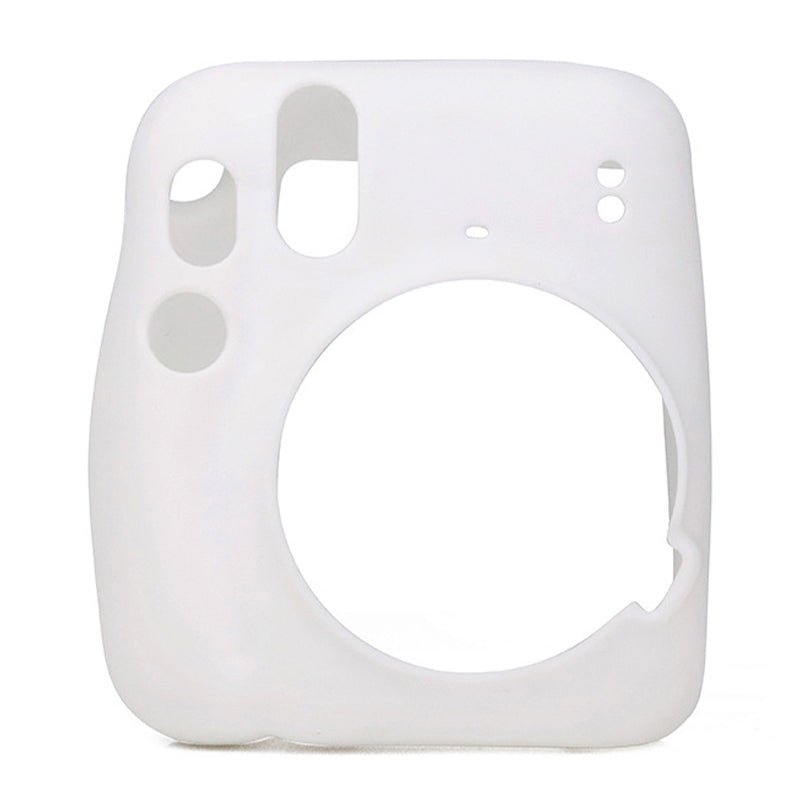 Silicone Camera Case for Instax Mini 11 Portable Protective Cover - White