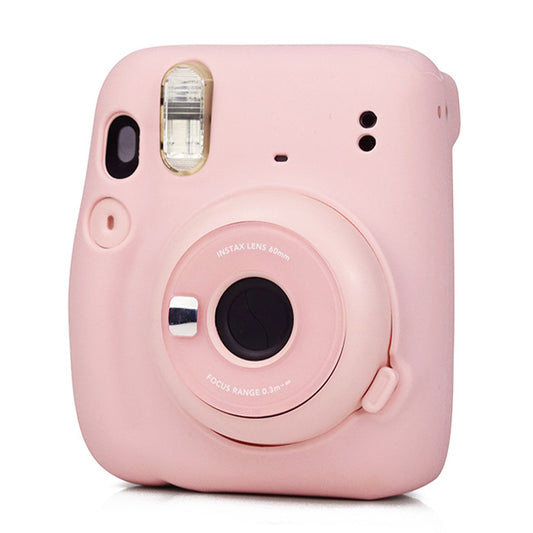 Silicone Camera Case for Instax Mini 11 Portable Protective Cover - Pink