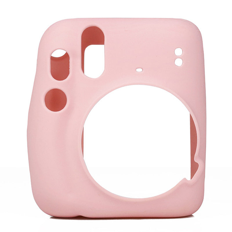 Silicone Camera Case for Instax Mini 11 Portable Protective Cover - Pink