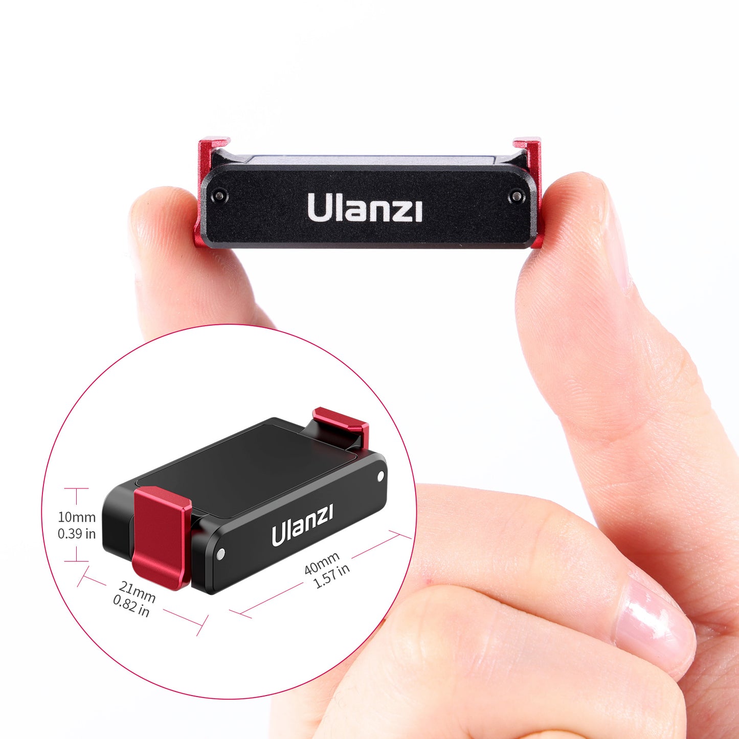 ULANZI OA-12 For DJI Action 2 Magnetic Suction 1/4inch Base Camera Mount Adapter for Shooting
