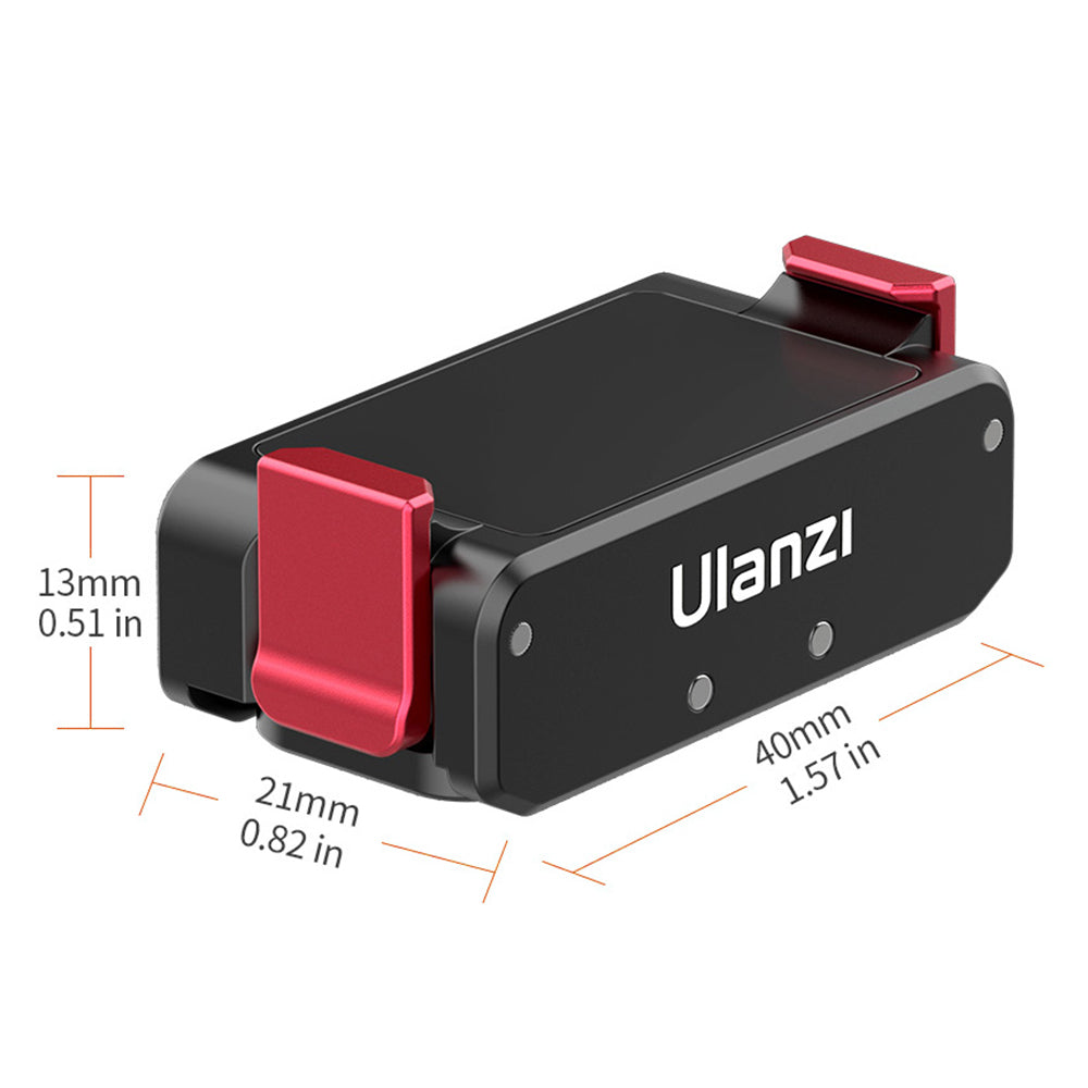 ULANZI OA-11 For DJI Action 2 Magnetic Adapter Mount Dual Interface Folding Base with 1/4&quot; Port Camera Accessories