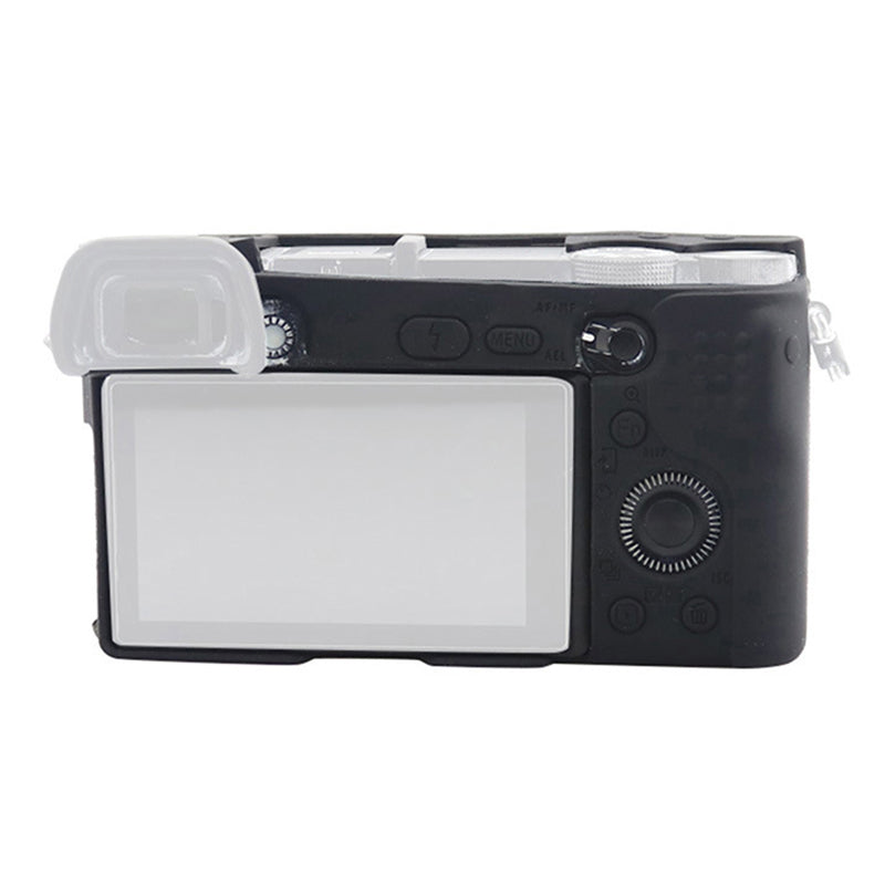 F34164 Anti-scratch Silicone Camera Sleeve Case for Sony A6500 Portable Protective Cover - Black