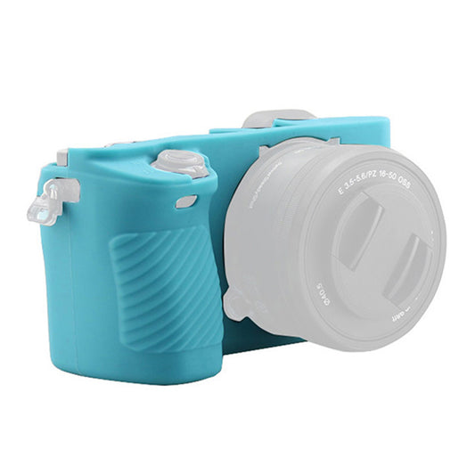 F34164 Anti-scratch Silicone Camera Sleeve Case for Sony A6500 Portable Protective Cover - Blue