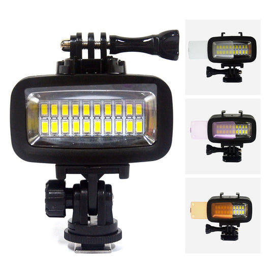 AT811 40m Waterproof Underwater Diving Fill Light 5500K LED Video Light for GoPro Hero Action Camera SLR Camera