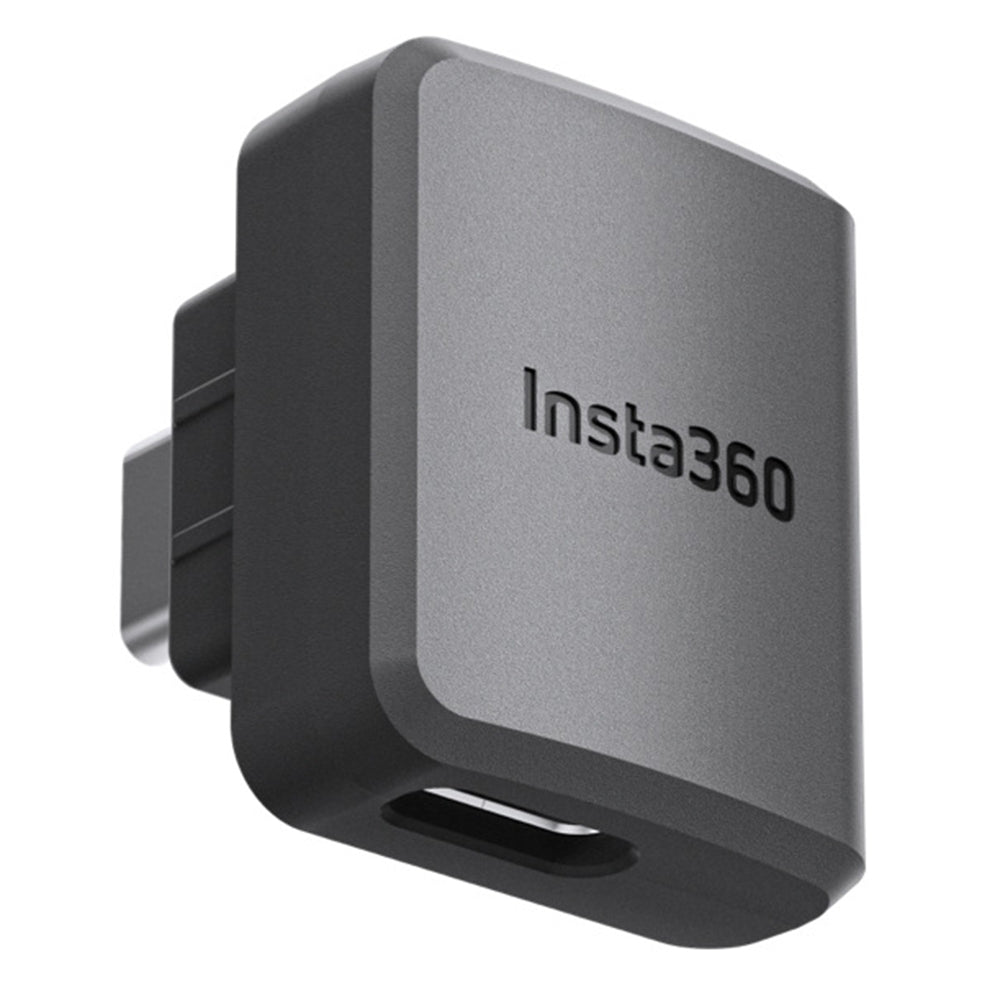 ORS-YPZJT-360 for Insta360 One RS Mic Adapter Charging/Audio Adapter 3.5mm/Type-C Input External Microphones Adapter