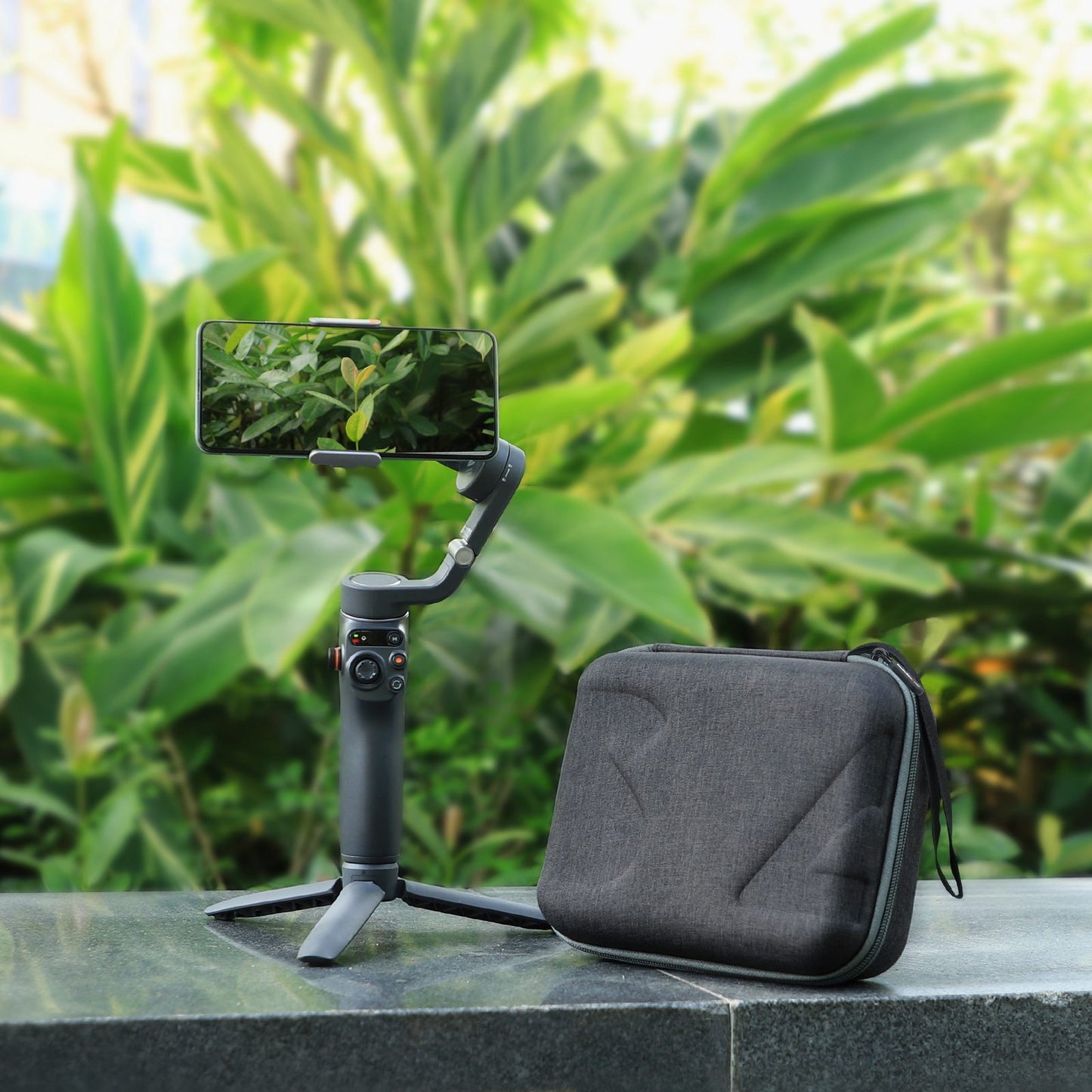 Uniqkart OM6-B513 For DJI Osmo Mobile 6 Kit Accessories Storage Bag Portable Shockproof Carrying Case Zipper Protection Pouch