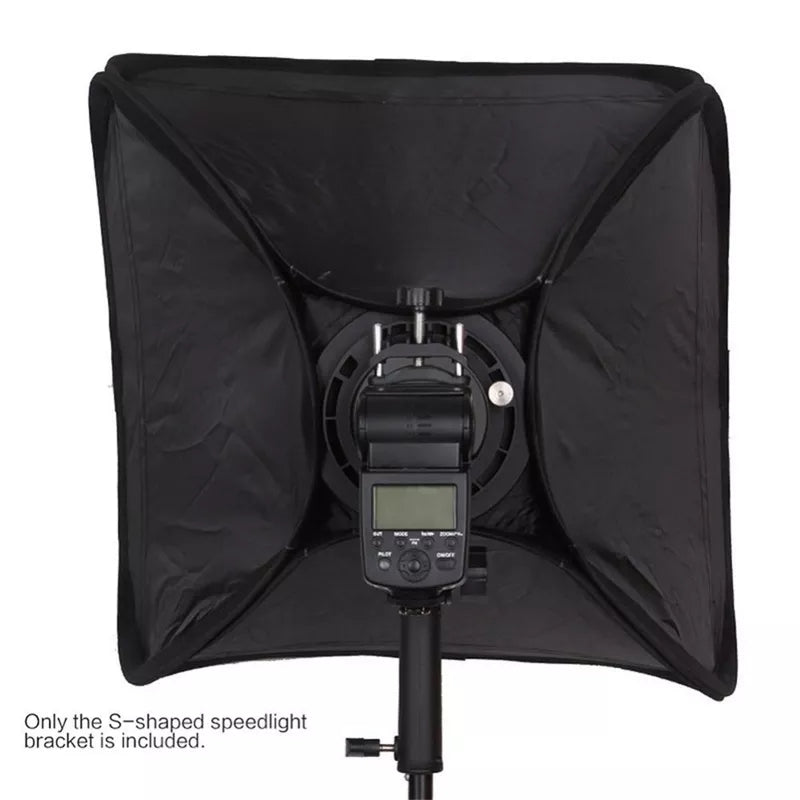 V860II 360 2nd S-Shape Flash Light Bracket Handheld Grip Portable Flashlight Holder with Bowens-Mount for Photography