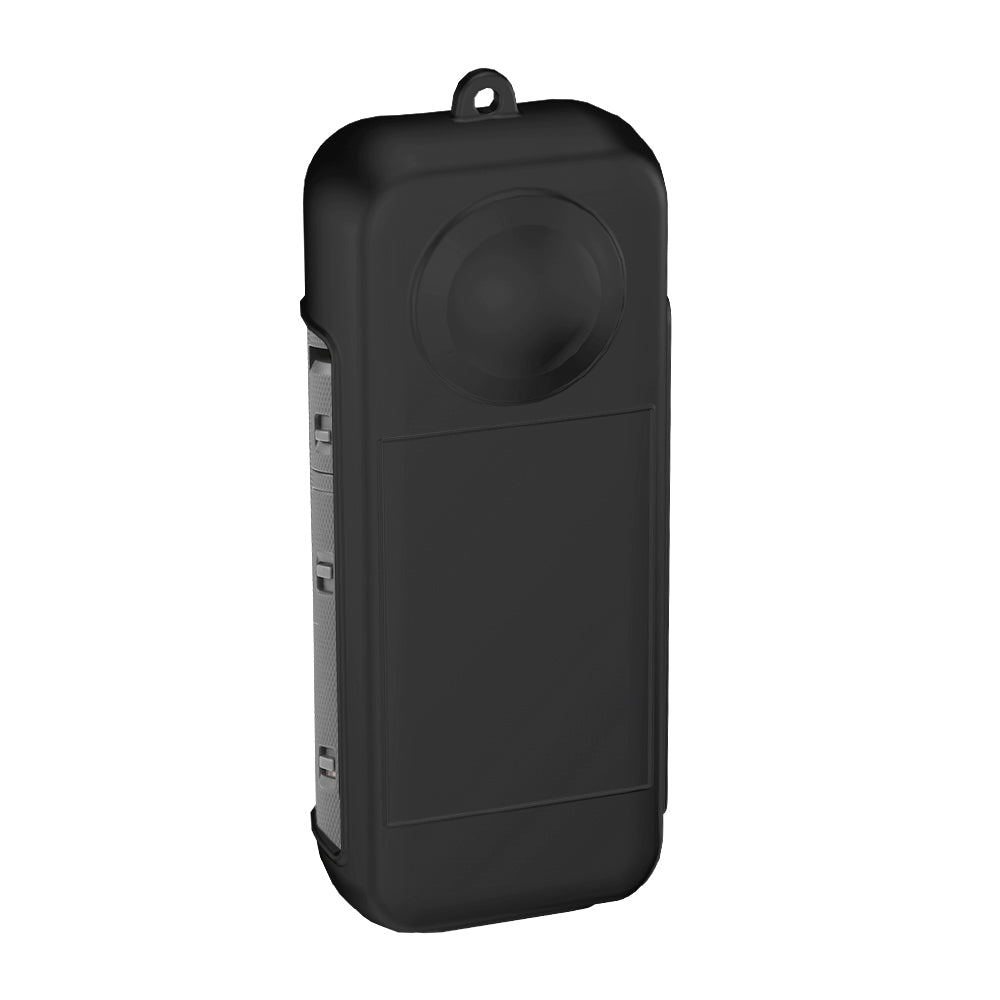 Insta360-9544 For Insta360 X3 Silicone Camera Protective Case Dust-proof Panoramic Camera Cover Lens Screen Protector Sleeve with Lanyard - Black
