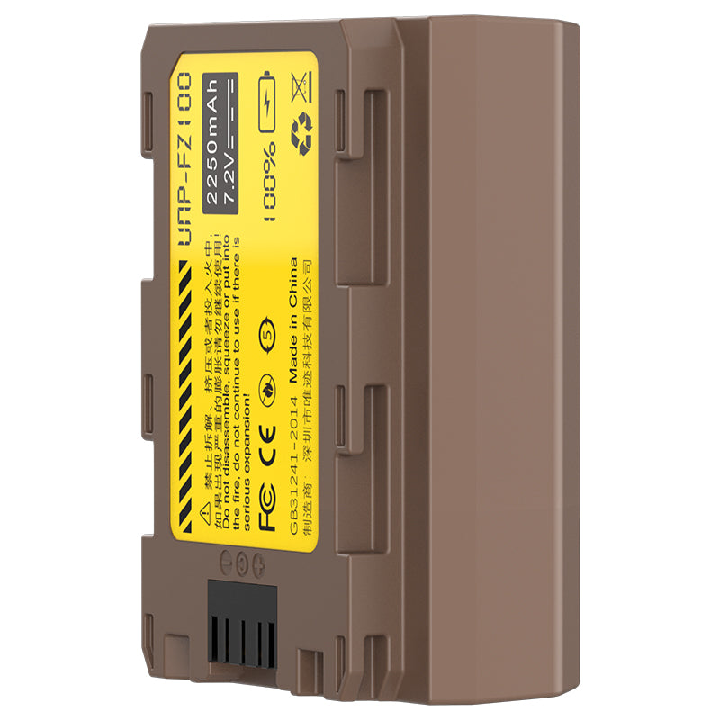Uniqkart 3030 UNP-FZ100 For Sony Camera Battery 2250mAh Power Supply Type-C Rechargeable Battery Pack Replacement