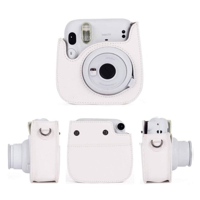 Instant Cameras Camera Accessories 5-in-1 Colorful Bundle Kit for FujiFilm Mini 11 / 9 / 8, Includes Camera Bag, Album and Other Elements for Collecting / Displaying Photos - White