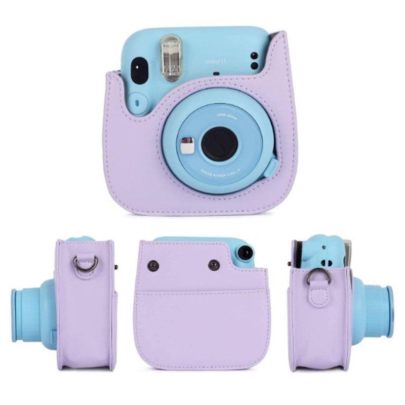 Instant Cameras Camera Accessories 5-in-1 Colorful Bundle Kit for FujiFilm Mini 11 / 9 / 8, Includes Camera Bag, Album and Other Elements for Collecting / Displaying Photos - Purple