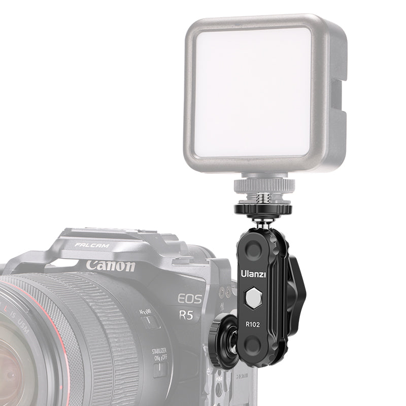 ULANZI R102 1Pc Metal Magic Arm With 360 Degree Double Ball Heads 1 / 4inch Screw Extend Mount for DSLR Camera Monitor Video Light Mic Tripod