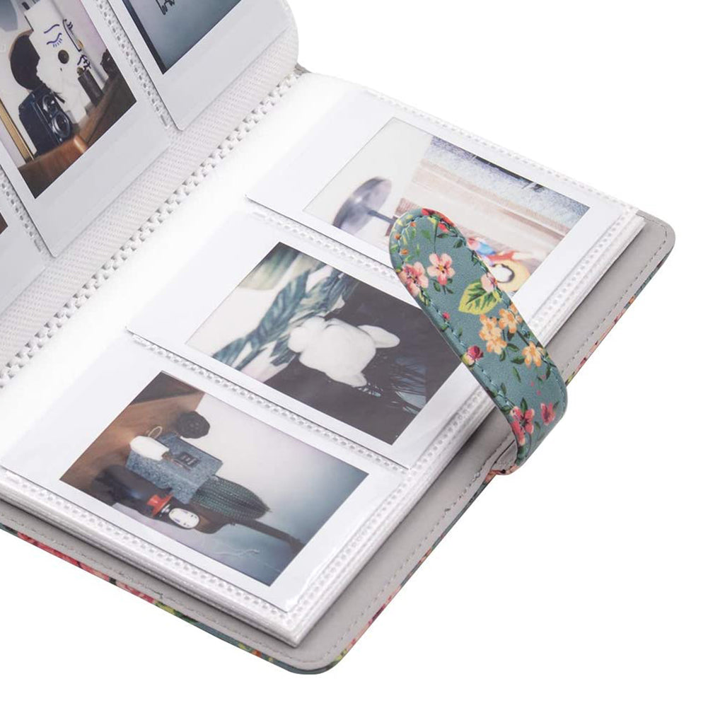 3-inch Mini Photo Album for Fujifilm Instax Mini 11 9 8+ 8 90 70 26 25 7s 50s, 108 Pockets Album PU Leather Photocard Holder Book Photo Card Binder - Paint Rainbow