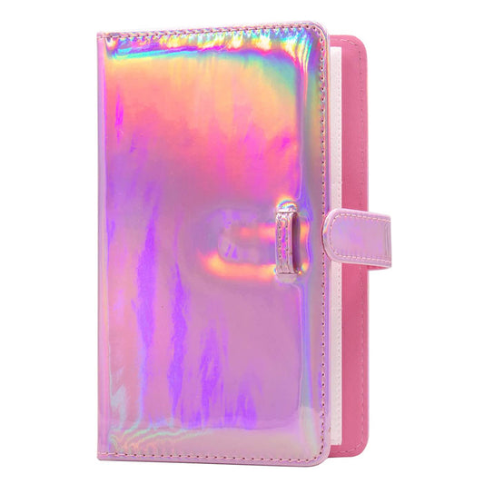 3-inch Mini Photo Album for Fujifilm Instax Mini 11 9 8+ 8 90 70 26 25 7s 50s, 108 Pockets Album PU Leather Photocard Holder Book Photo Card Binder - Aurora Pink