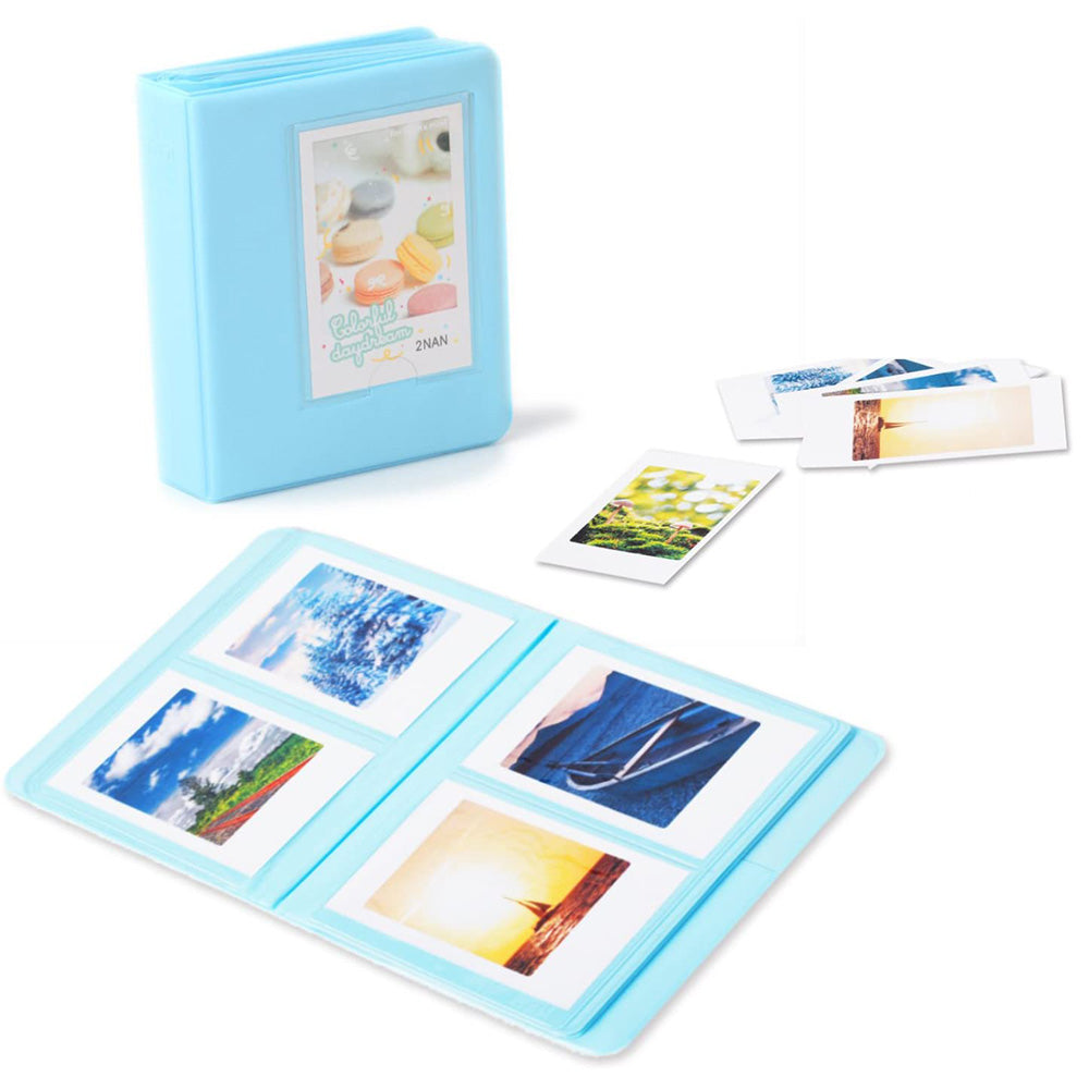 12-in-1 Instant Camera Accessories Kit for Fujifilm Instax Mini 11, Includes Bag, Album for Collecting / Displaying Photos - Blue