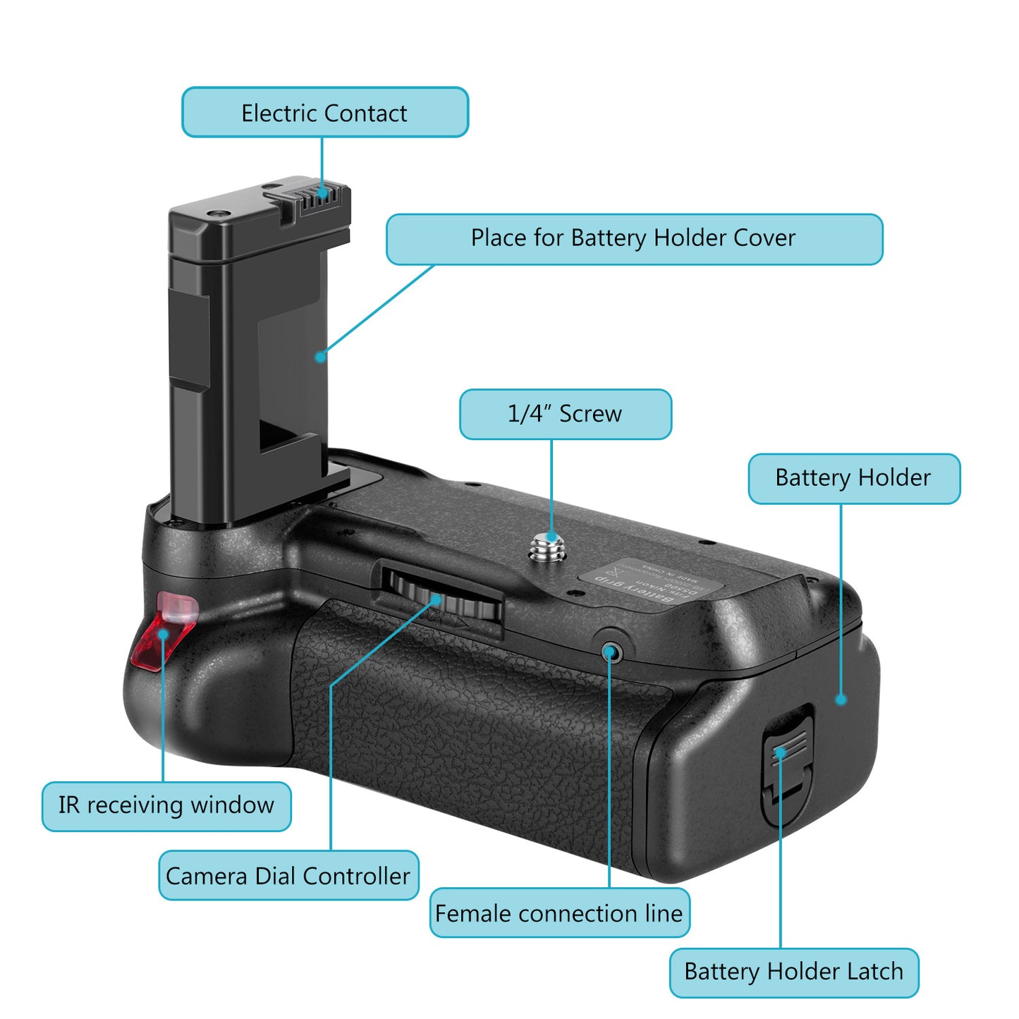 NEEWER Vertical Shooting Camera Battery Grip Replacement for Nikon D5500 D5600