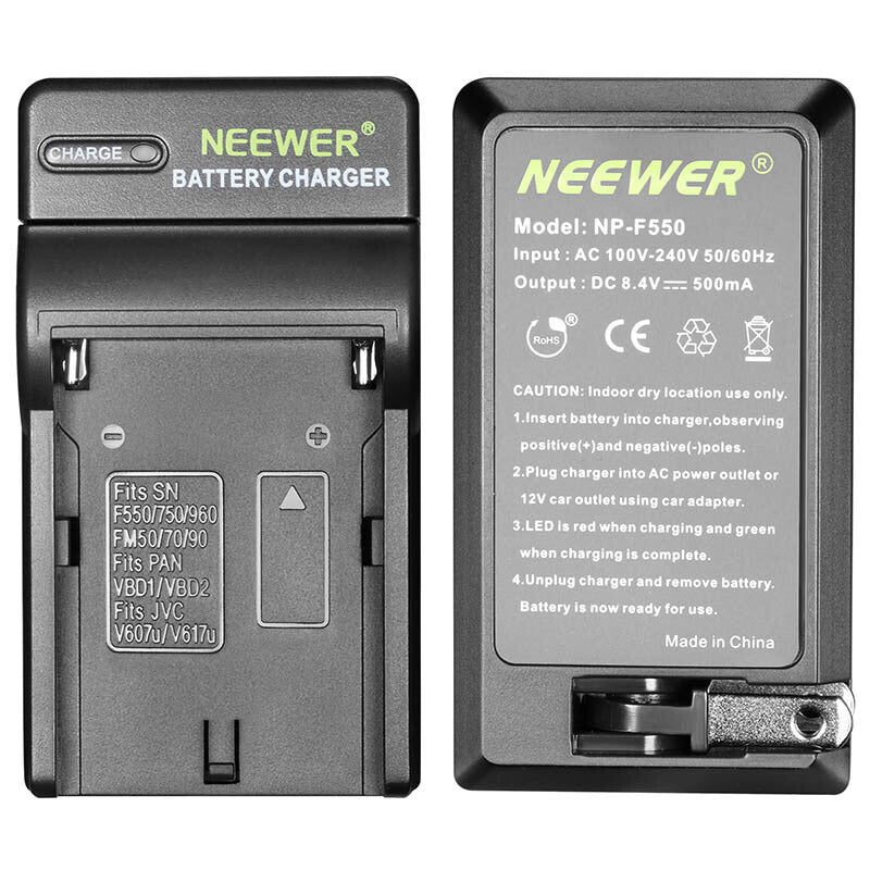 NEEWER NW-40 For Sony NP-F550 / F750 / F960 Camera Battery Charger with Car Charger Cable