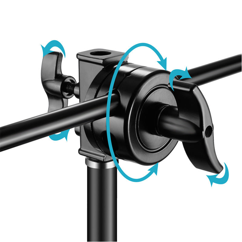 Uniqkart NW-721 Heavy Duty 2.5-inch Grip Head Extension Boom Arm Holder Mount Adapter for Light Stand - Black